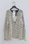 SWAYING/KNIT V-neck floating jumper SW23AW1T47 off-white